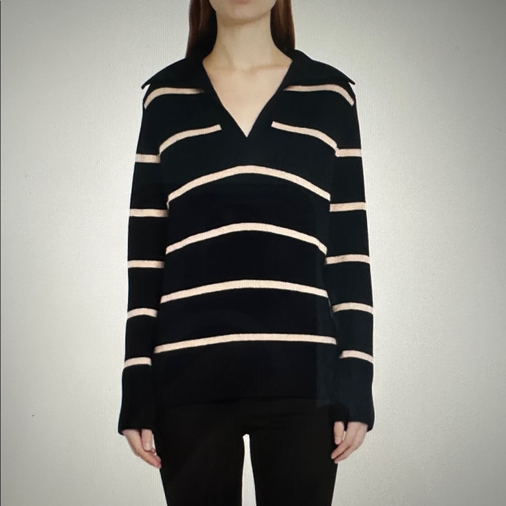 Vince Johnny Collar Sweater
